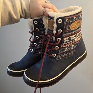 keen elsa waterproof boot - southwest print women's 6.5